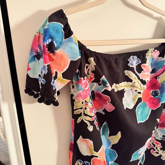 HUTCH floral off shoulder mini dress - Picture 3 of 6